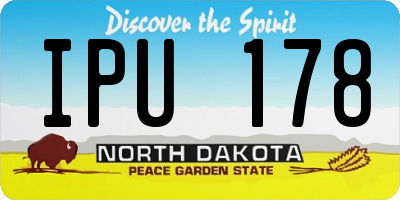 ND license plate IPU178