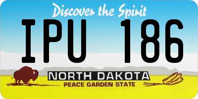 ND license plate IPU186