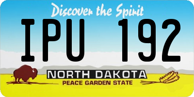 ND license plate IPU192