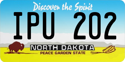 ND license plate IPU202