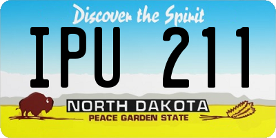 ND license plate IPU211