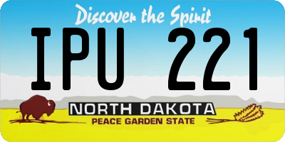 ND license plate IPU221