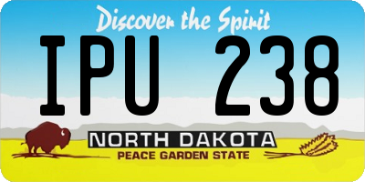 ND license plate IPU238