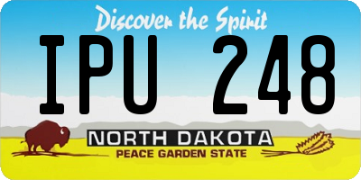 ND license plate IPU248