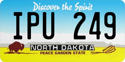 ND license plate IPU249