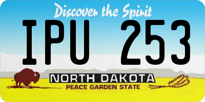 ND license plate IPU253