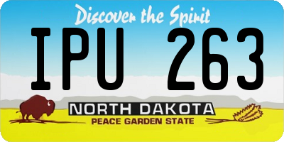 ND license plate IPU263