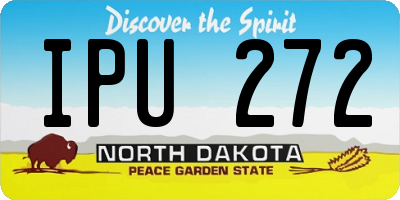 ND license plate IPU272