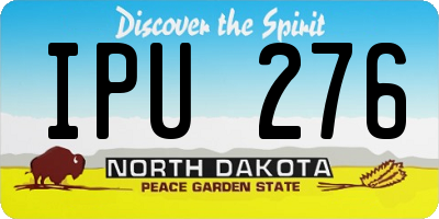 ND license plate IPU276