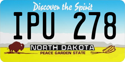 ND license plate IPU278