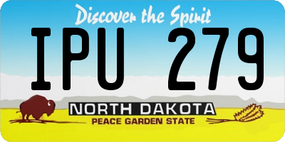 ND license plate IPU279