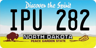 ND license plate IPU282