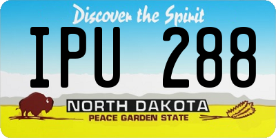 ND license plate IPU288
