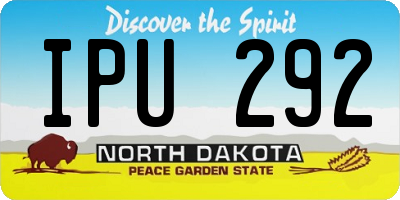 ND license plate IPU292