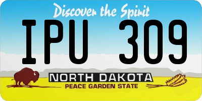 ND license plate IPU309