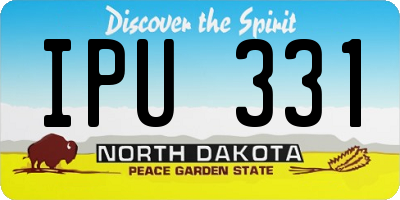 ND license plate IPU331
