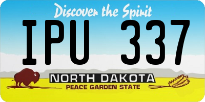 ND license plate IPU337