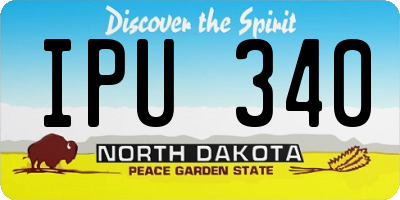 ND license plate IPU340