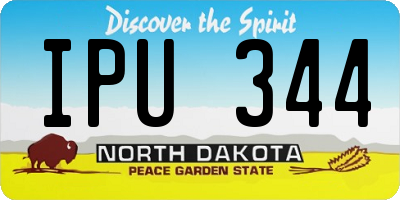 ND license plate IPU344