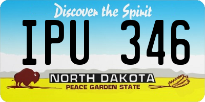 ND license plate IPU346