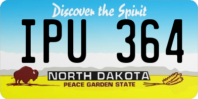 ND license plate IPU364