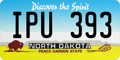 ND license plate IPU393