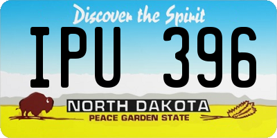 ND license plate IPU396