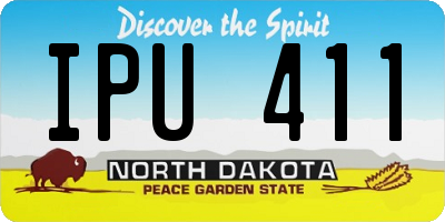 ND license plate IPU411