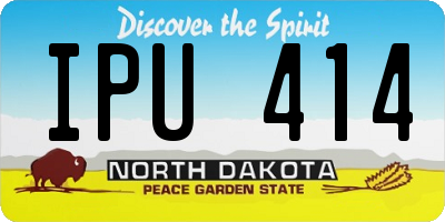 ND license plate IPU414