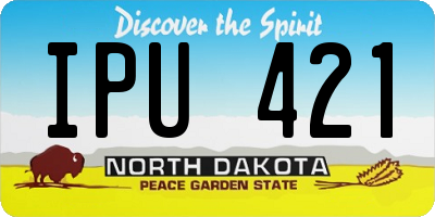 ND license plate IPU421