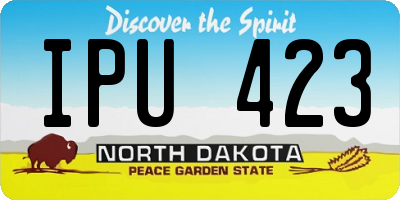 ND license plate IPU423