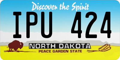 ND license plate IPU424