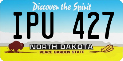 ND license plate IPU427