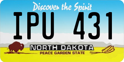 ND license plate IPU431