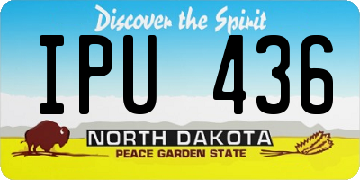 ND license plate IPU436