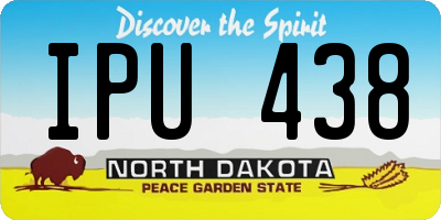 ND license plate IPU438