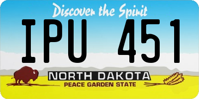 ND license plate IPU451