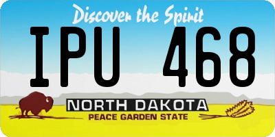 ND license plate IPU468
