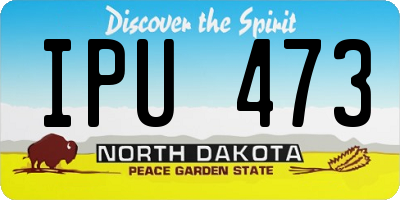 ND license plate IPU473