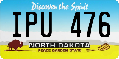ND license plate IPU476