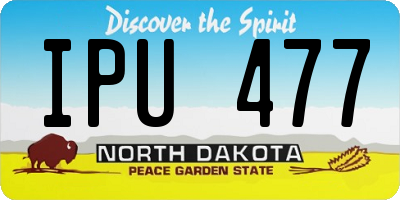 ND license plate IPU477