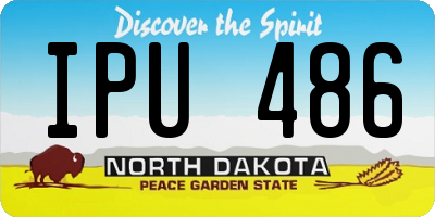ND license plate IPU486