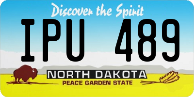ND license plate IPU489