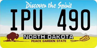 ND license plate IPU490
