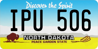 ND license plate IPU506
