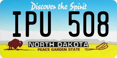 ND license plate IPU508