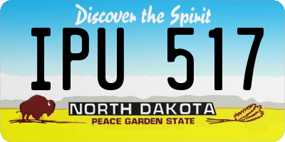 ND license plate IPU517
