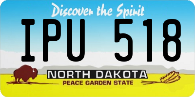 ND license plate IPU518