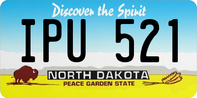ND license plate IPU521