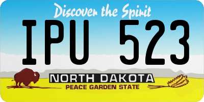 ND license plate IPU523